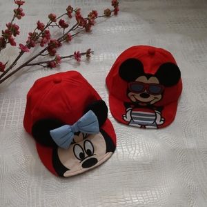 BOGO🆓 | NWOT Disney Mickey & Minnie Set of Caps